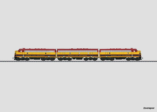 37628 Marklin Typ General Motors EMD F7 Der Kansas City Southern. Dreifacheinheit Aus A-Unit, B-Unit Und A-Unit 3 37628 Marklin Typ General Motors EMD F7 Der Kansas City Southern. Dreifacheinheit Aus A-Unit, B-Unit Und A-Unit