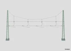 74132 Marklin Quertragwerk Für 4 Gleise