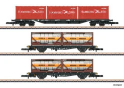 82663 Marklin Containertragwagen-Set